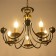 Chandelier "Floa" 5he14 40W black and gold 60x73x60 cm Bayerlux