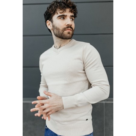 Jumper male ise, size 56, beige color-12