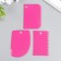 Tools for modeling and adding a form spatula plastic set 3 pcs 11.5x8 cm, mix
