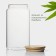 Glass Bank for bulk products with bamboo lid Bellatenero "Eco", 1 l, 9.5 × 18 cm