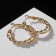Ring earrings "karma" spiral, color gold, d = 3