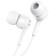 Hoco M82 headphones, wired, vacuum, microphone, jack 3.5 mm, 1.2 m, white