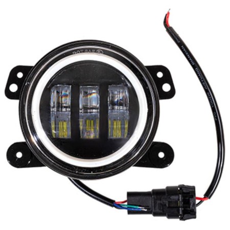 Farah LED SkyWay Off Road, Round, 12 V/24 V, 30 W, 6000 K, Lada Vesta, 125x92 mm