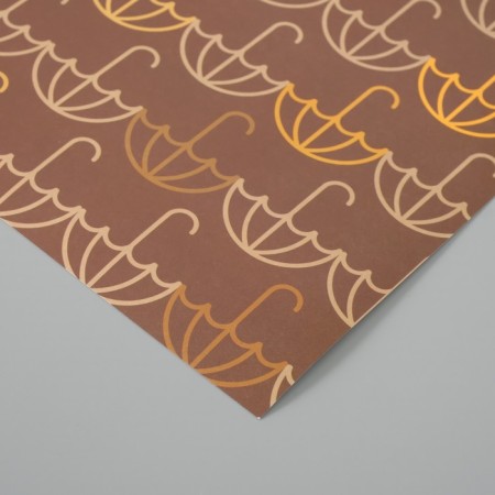 Scrapbooking paper "Umbrella" density 180 grams set 5 pcs 30.5x32 cm-3