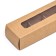 Box for 5 sweets with a shell, with a window, with thin dividers, craft 21x5x3.3 cm