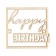 Топпер для торта Happy Birthday, деревянный, 64х60