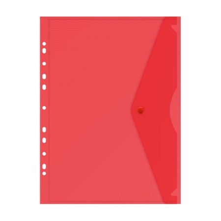 A set of converters on the button 5 pieces, A4, 180 μm, Calligrata Office, transparent, perforation on the long side, mix-3