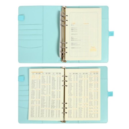 Organizer "Pastel" A5, with a knife, 92 sheets in a ruler, PVC cover, mix-4
