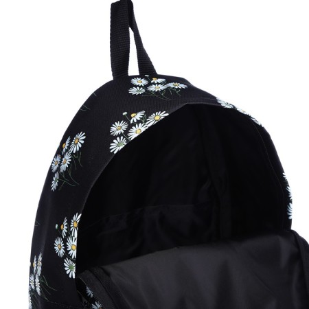 A backpack with a zipper, black color-5