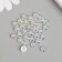 Decor for creativity Plastic "Bigating Halves" set of 30 pcs 0.8x0.8 cm