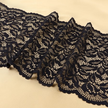Lace elastic fabric, 220 mm × 2.7 ± 0.5 m, black color-2