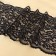 Lace elastic fabric, 220 mm × 2.7 ± 0.5 m, black color