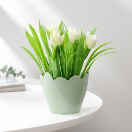 Kashpo for flowers "Shell", 8 × 6.5 cm, color mix