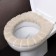 Soft cover on the lid and seat of the toilet (beige)