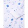 Children's overalls with open legs "Giraffes", white/blue color, height 74