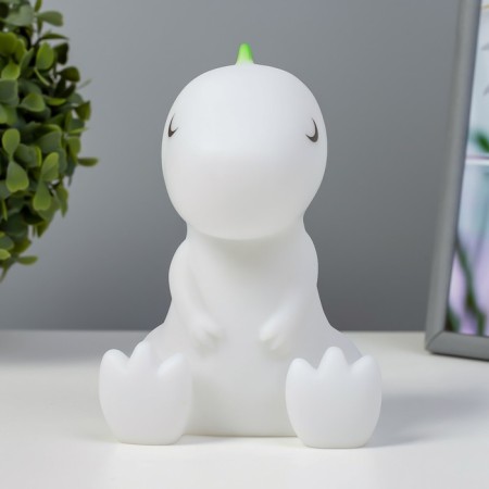 Night Dinosaurus LED from batteries white-green 12x10x14 cm-1