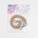 A chain for a bag, with carbines, plastic, 23 × 17 mm, 30 cm, light brown/silver color