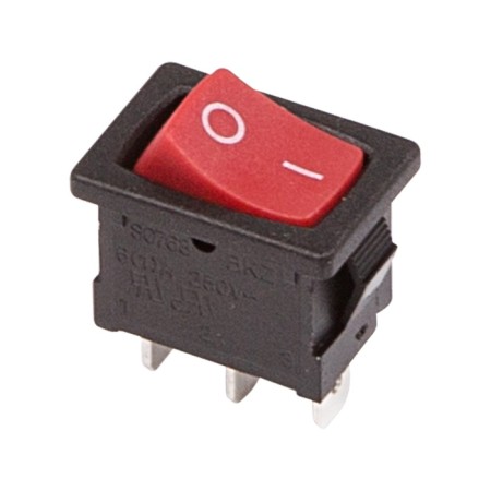 Klavim Switch 250V 6A (3C) On-on Red Mini (RWB-202, SC-768) Rexant