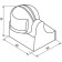 Movement sensor Feron, Sen11, 1200W 12 m, 180 ° White, Sen11