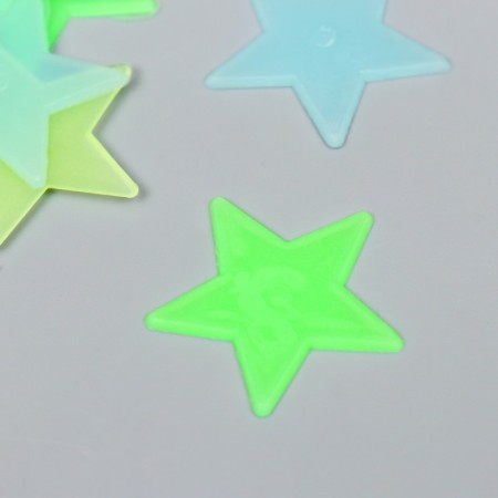 Stick phosphorus plastic "Star" set 50 pcs mix 17x12 cm-1