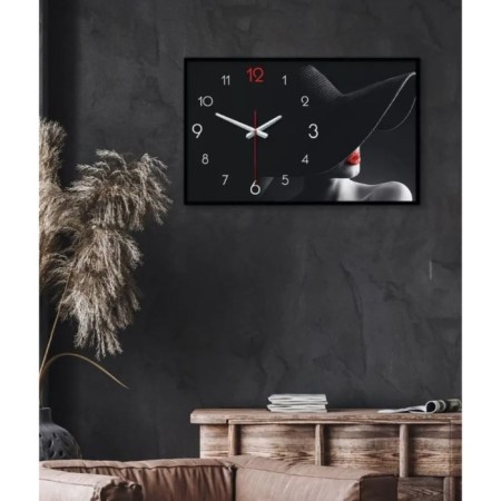 Carty clock is wall-mounted, interior "girl", smooth move, 35 x 57 x 4 cm-5