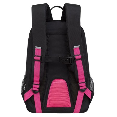 School backpack, 40 x 25 x 13 cm, Grizzly, ergonomic back, laptop department, black-1