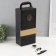 Casket wood, leatherette to the bottle "premium" 3 dark-brown items 35x11x17.5 cm