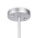 Freya Fr5165PL-06S Satellite, 550x550x380 mm, E27, 6x60W, silver color.