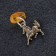 Calisman key "horse", natural amber