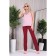 Female trousers, size 42, burgundy color