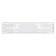 Frame under the license plate, silicone, 1 pc., White Adfc031