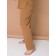 Female trousers, size 5xl, beige color