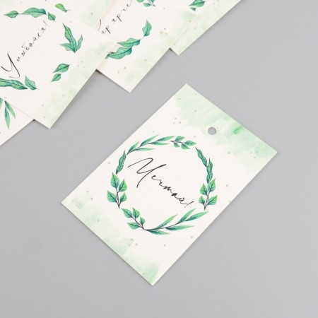 Cardboard "Wreath" set 10 pcs (5 types) 4x6 cm-2