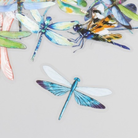 Stickers for creativity PLC PVC "Dragonfly" set 40 pcs 9x10.5 cm-2