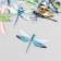 Stickers for creativity PLC PVC "Dragonfly" set 40 pcs 9x10.5 cm
