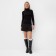 Women's turtleneck Minaku: Basic Line Black Color, size 50