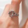 Ring "Fantasy" Mirage, white color in silver, dimensionless