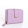 Women's wallet on the button, lilac color