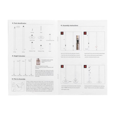 Pilon for dancing, portable pole, 3.8 m, d-4.5 cm-9