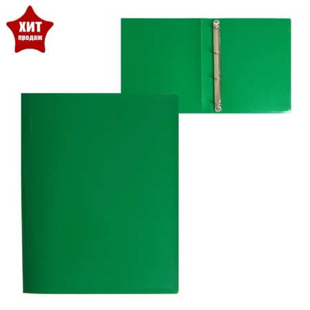 Folder on 4 rings A4, Calligrata, 25 mm, 500 μm, green