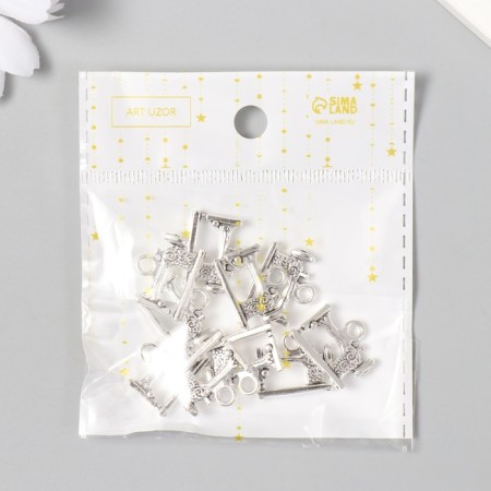 Decor for creativity Metal "Sewing machine" silver 1.5x1.9 cm-4