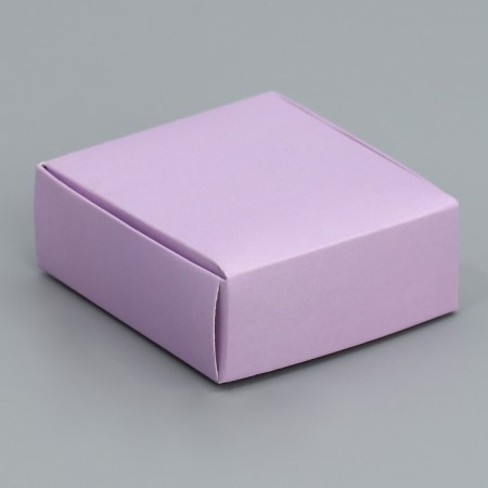 Gift box for jewelry double -sided, packaging, Lavender, 7.5 x 7.5 x 3 cm-2