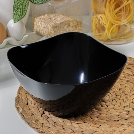 Rondo salad bowl, 2 l, black color-1