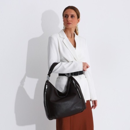 Love bag with lightning, brown color-6