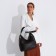 Love bag with lightning, brown color