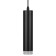 Suspended lamp PL18 BK/CL MR16 GU10 Ceiling cylinder black, transparent