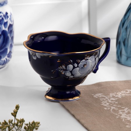 Cup "Yana", H-7.5cm, V-200ml, Cobalt glaze