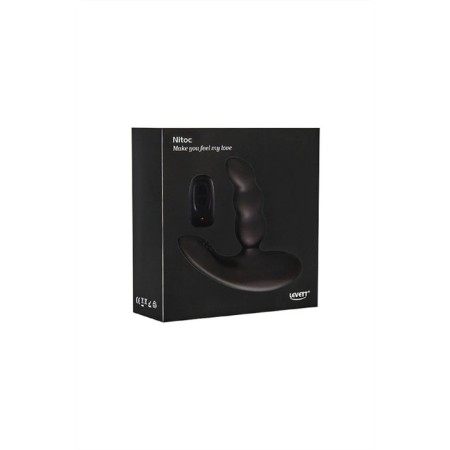 Livett Nitoc prostate stimulator with a remote control, silicone, (0T-00010208), black-1