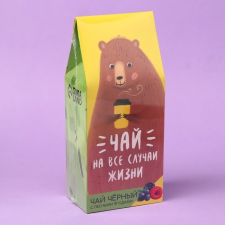 Black tea "for all occasions", taste: forest berries, 100 g.-5