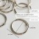 Rings for creativity (photo albums) "silver" int. D = 3.7 cm external. D = 4.3 cm nr 10 pcs
